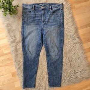 American Eagle Outfitters Women's Denim Super High Rise Jeggings Jeans Short